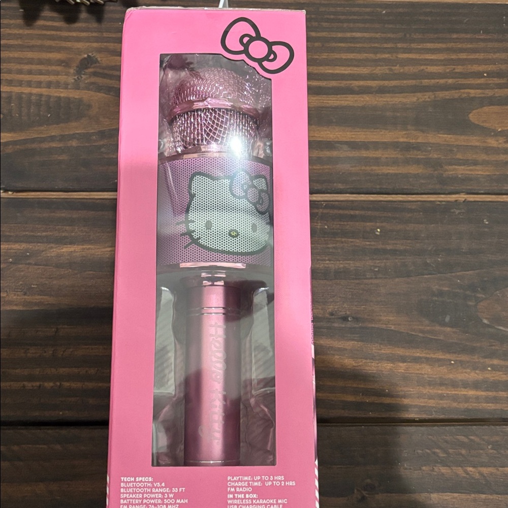 Hello Kitty Pink Rechargeable Microphone